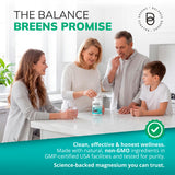 Balancebreens Magnesium Glycinate 200mg Capsules with measuring spoon