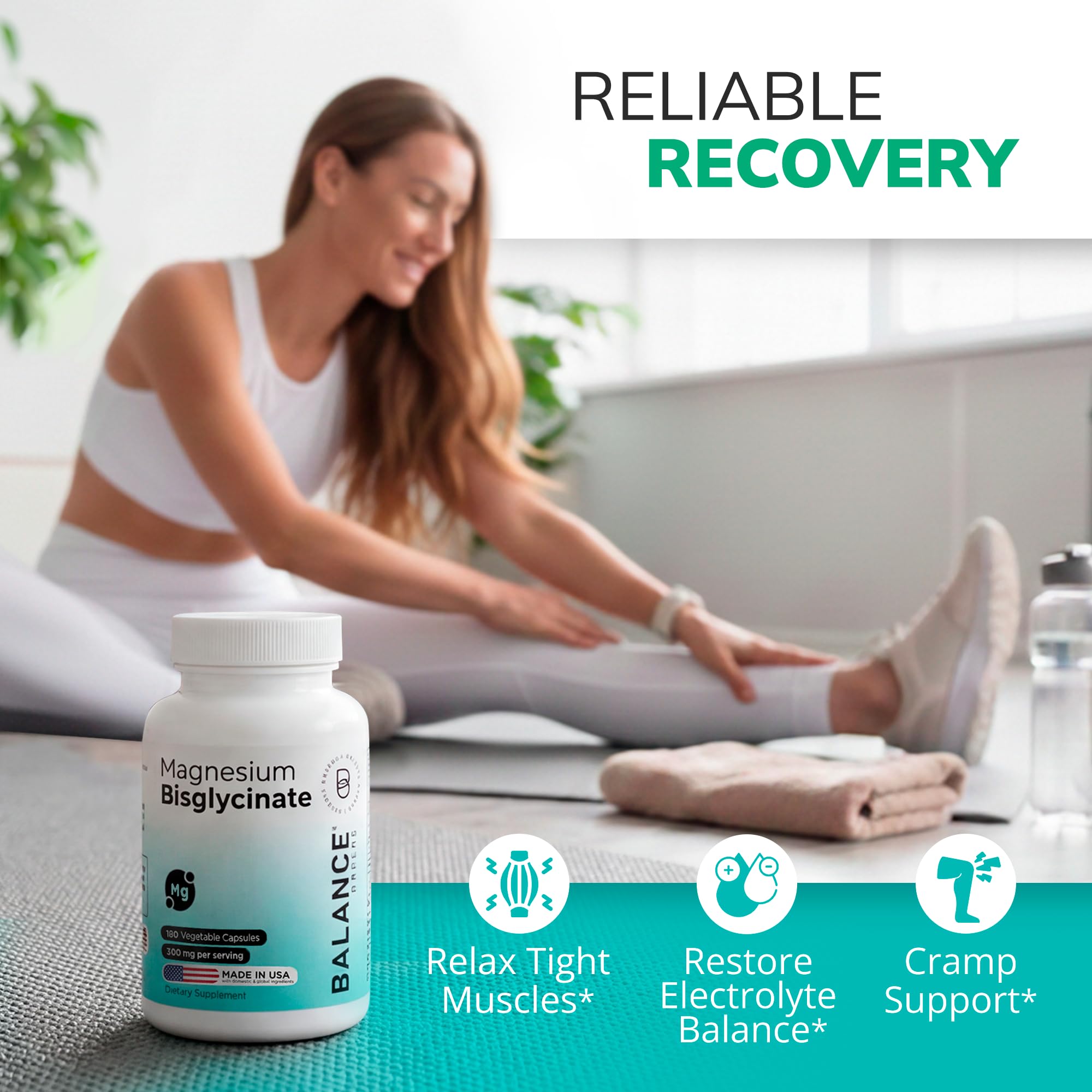 Balancebreens Magnesium Glycinate capsules close-up