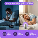 Balancebreens Melatonin 10mg tablets back view with ingredient list