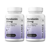 Balancebreens Melatonin 20mg Sleep Tablets front view