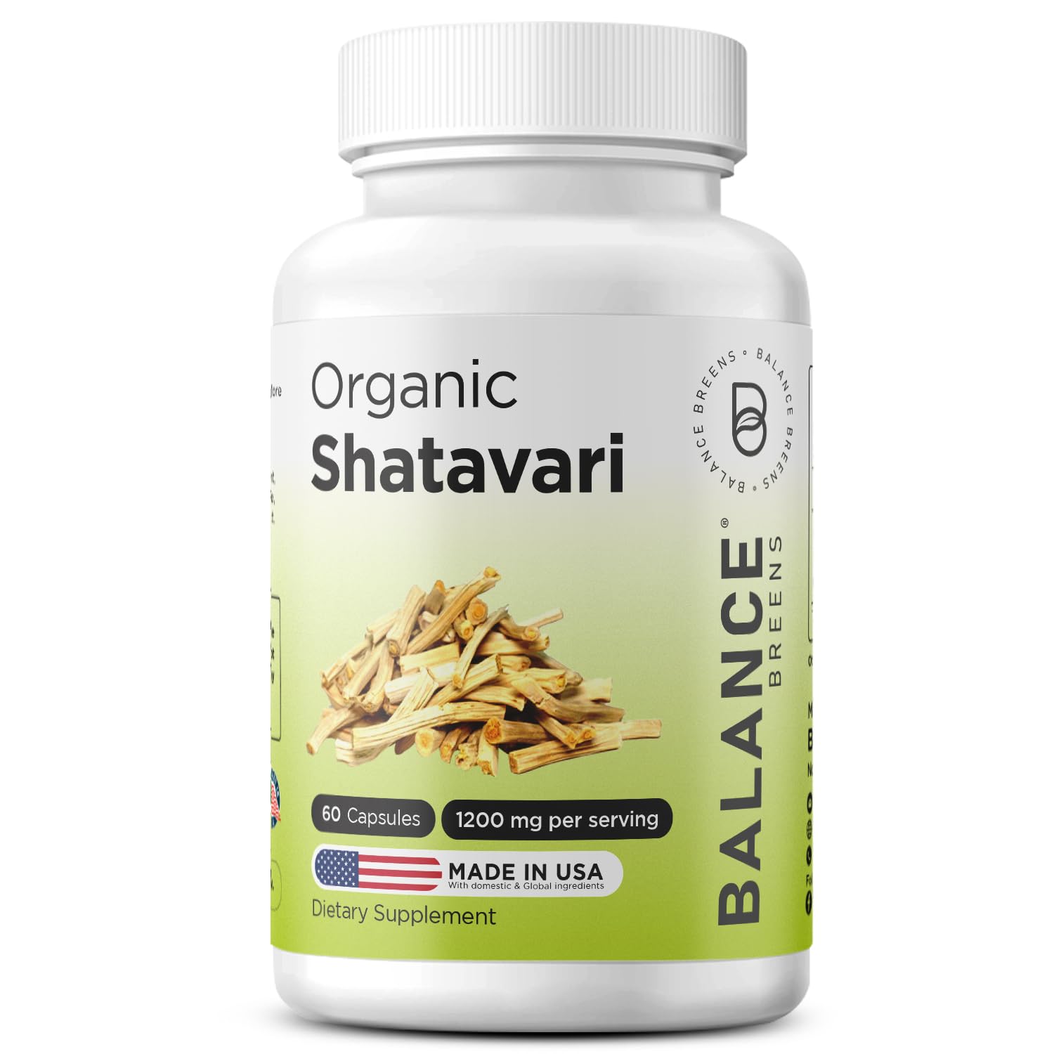 Balancebreens Shatavari Capsules front view with packaging