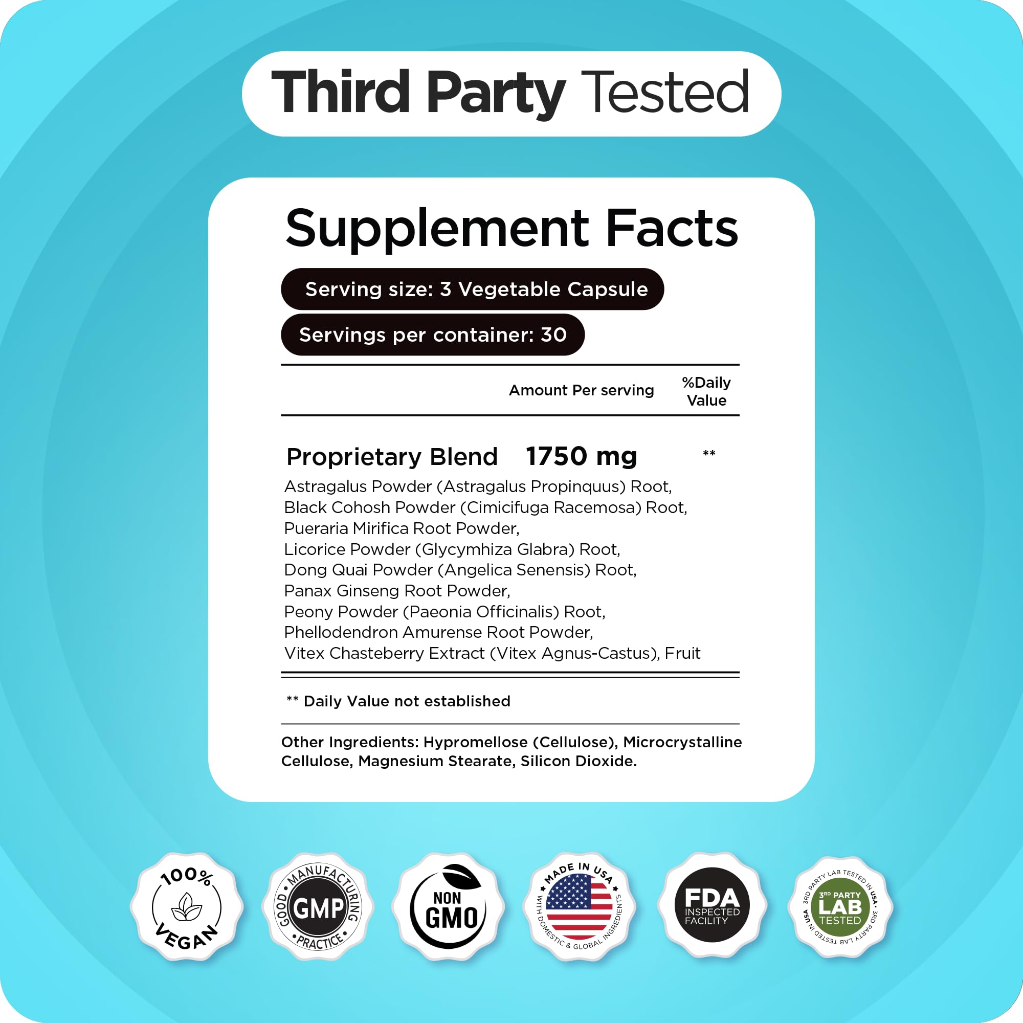Balancebreens Vertigo Relief Supplement 1750mg packaging details
