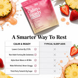 Balanced Botanicals Calm & Ready Sleep Powder Strawberry Piña Colada sachets