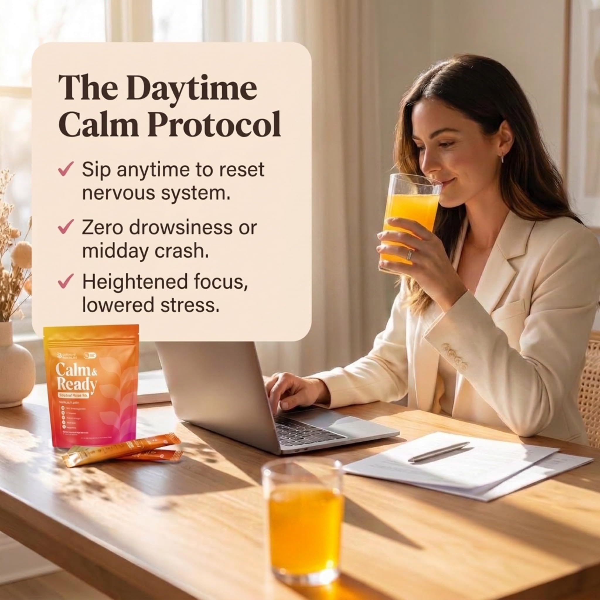 Balanced Botanicals Calm & Ready Sleep Powder Tropical packaging