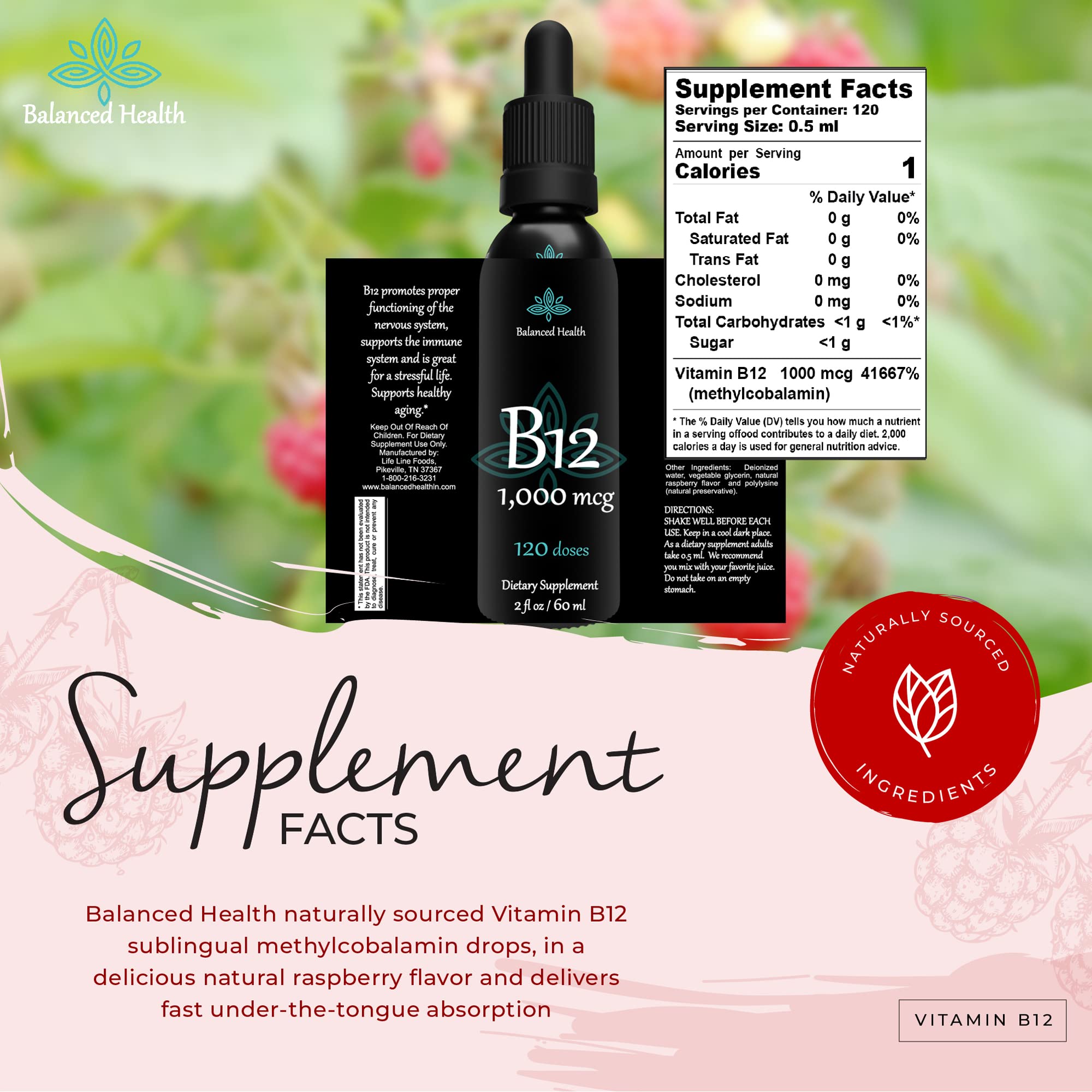 Balanced Health Vitamin B12 Supplement 1000 mcg lifestyle scene