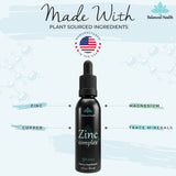 Balanced Health Zinc Complex Liquid Drops 2oz with measuring spoon
