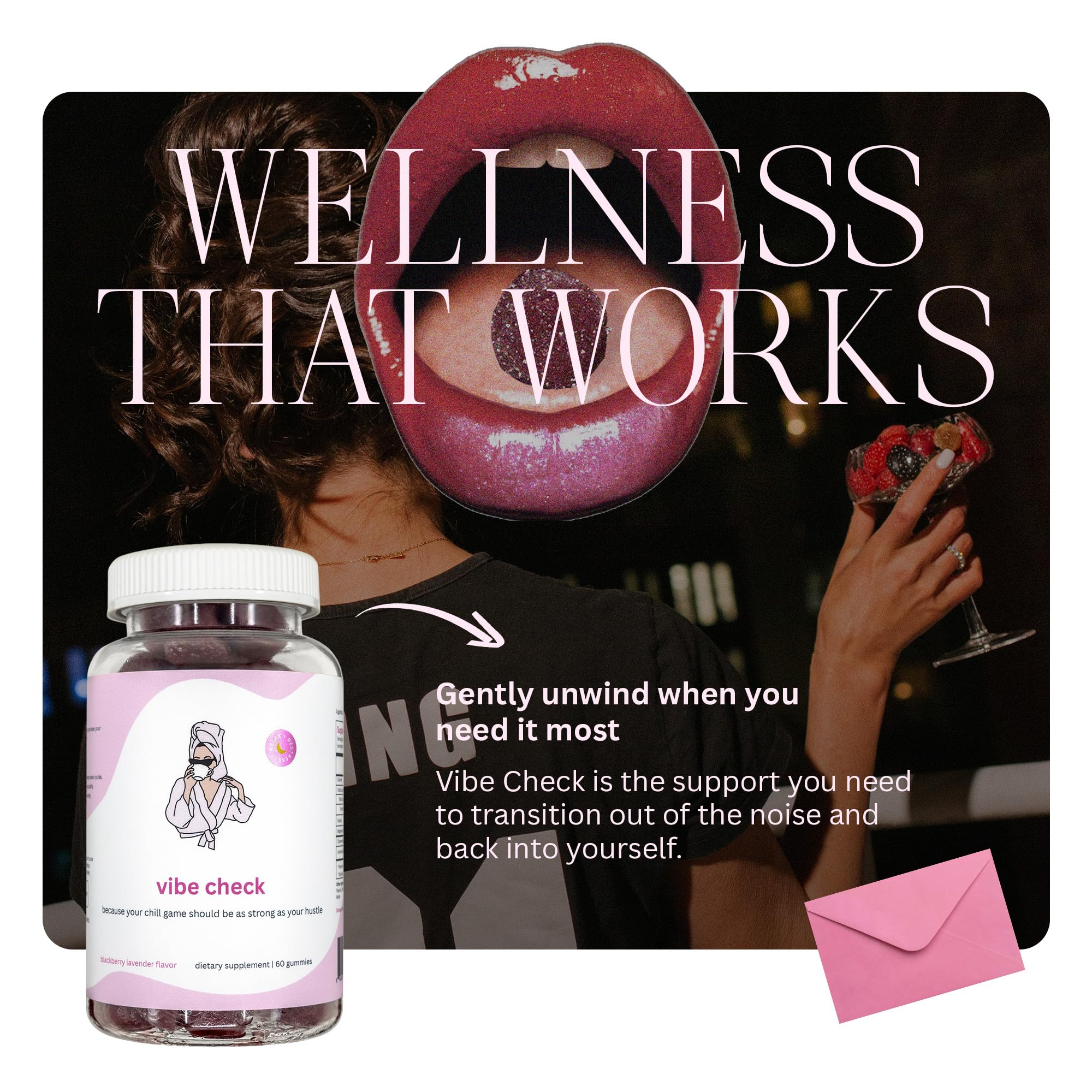 Balancing Act Magnesium Gummies side view showing ingredients