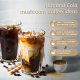 Balincer Mushroom Coffee with ingredients displayed on a table