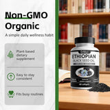 balmbare Black Seed Oil Softgels lifestyle scene with water