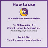 Bamofany Kids Melatonin Gummies 1mg packaging on a wooden table