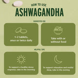 Banyan Botanicals Ashwagandha Tablets with a measuring spoon
