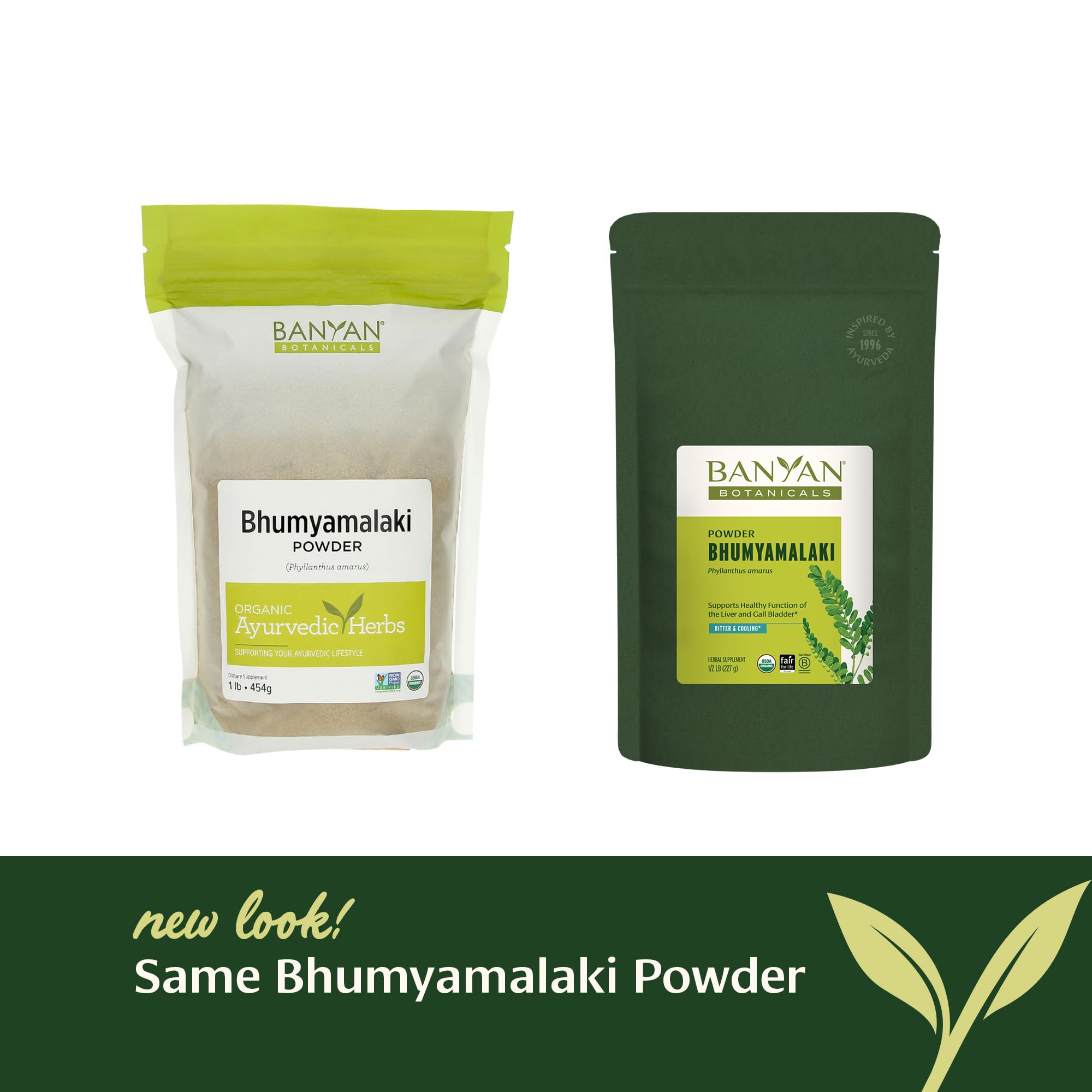 Banyan Botanicals Bhumyamalaki Powder with fresh ingredients