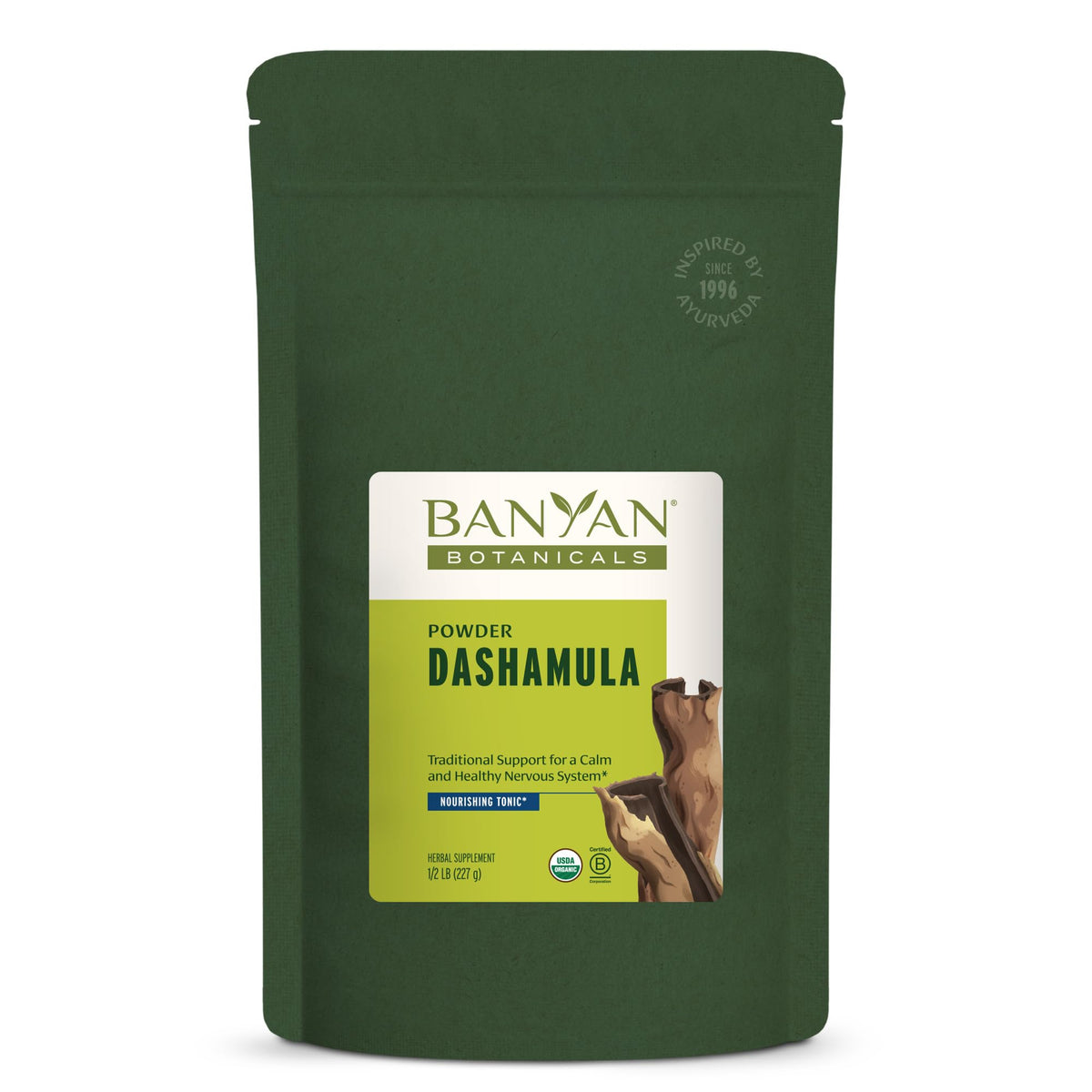 Banyan Botanicals Dashamula Powder 227g front view