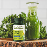 Banyan Botanicals Everyday Greens Organic Superfood Tablets side view