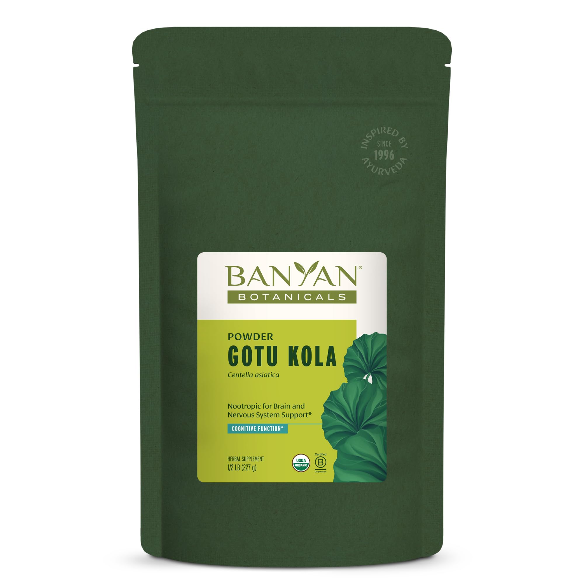 Banyan Botanicals Gotu Kola Powder 227g front view