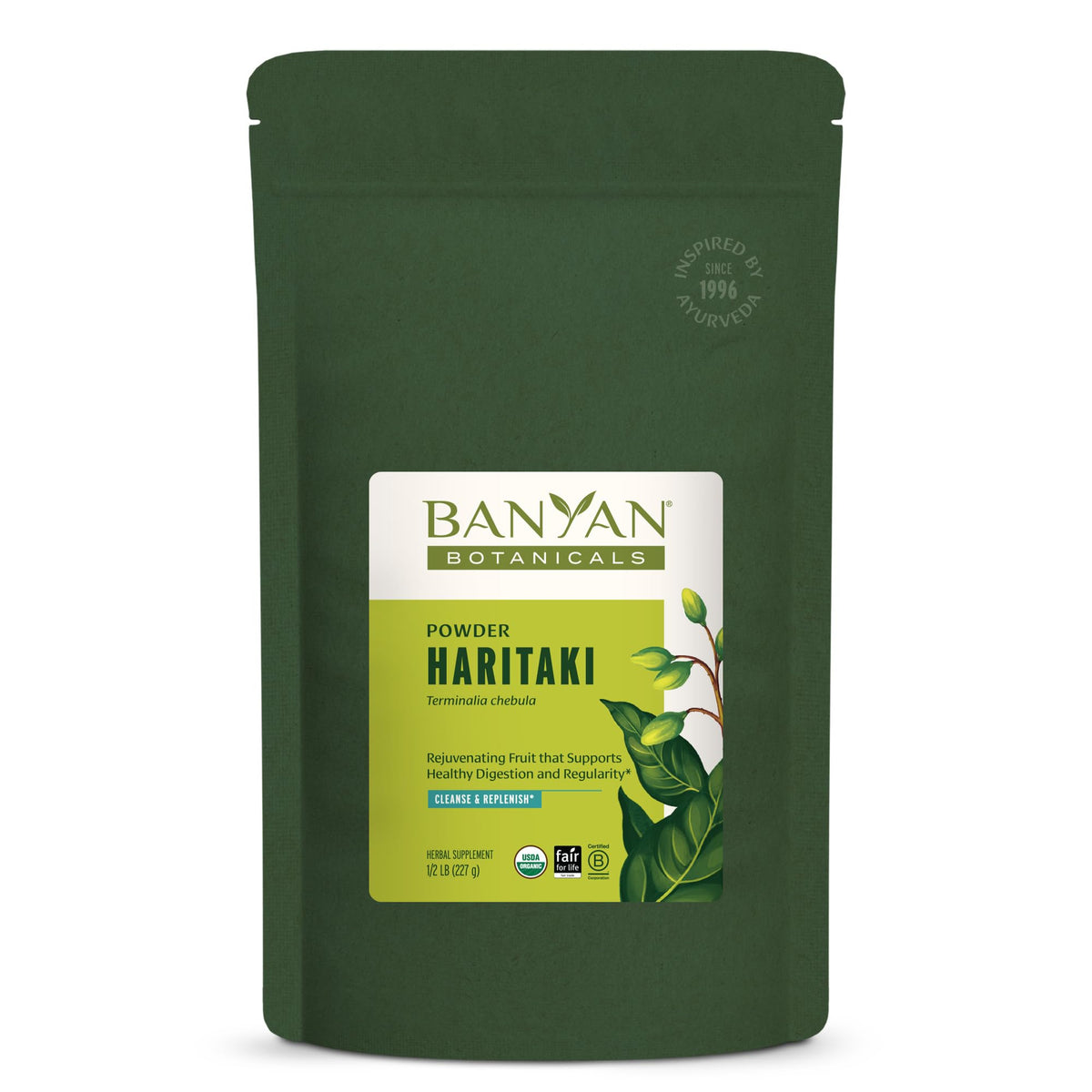 Banyan Botanicals Haritaki Fruit Powder 227g front view