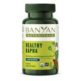 Banyan Botanicals Healthy Kapha supplement front view with packaging