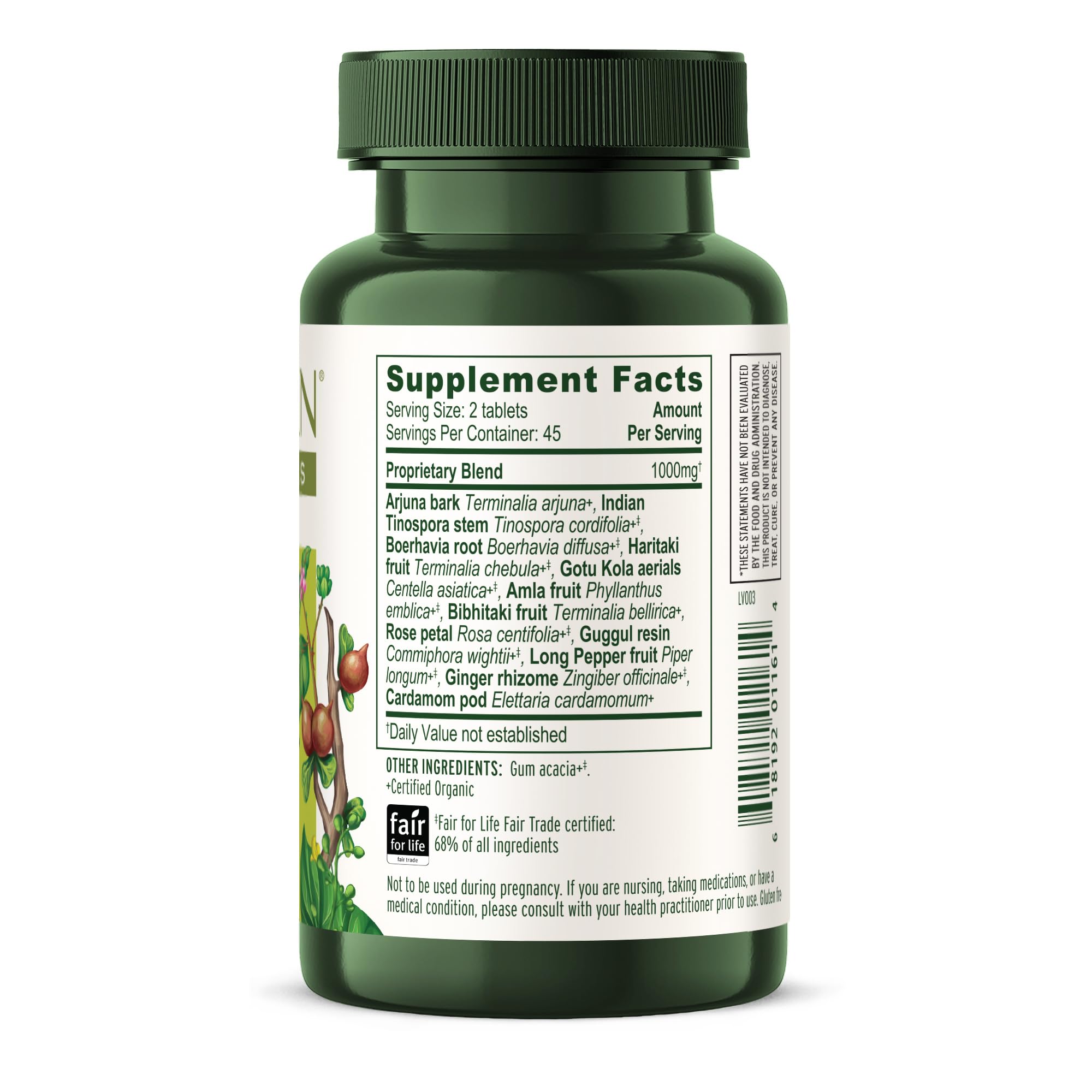 Banyan Botanicals Heart Formula packaging details