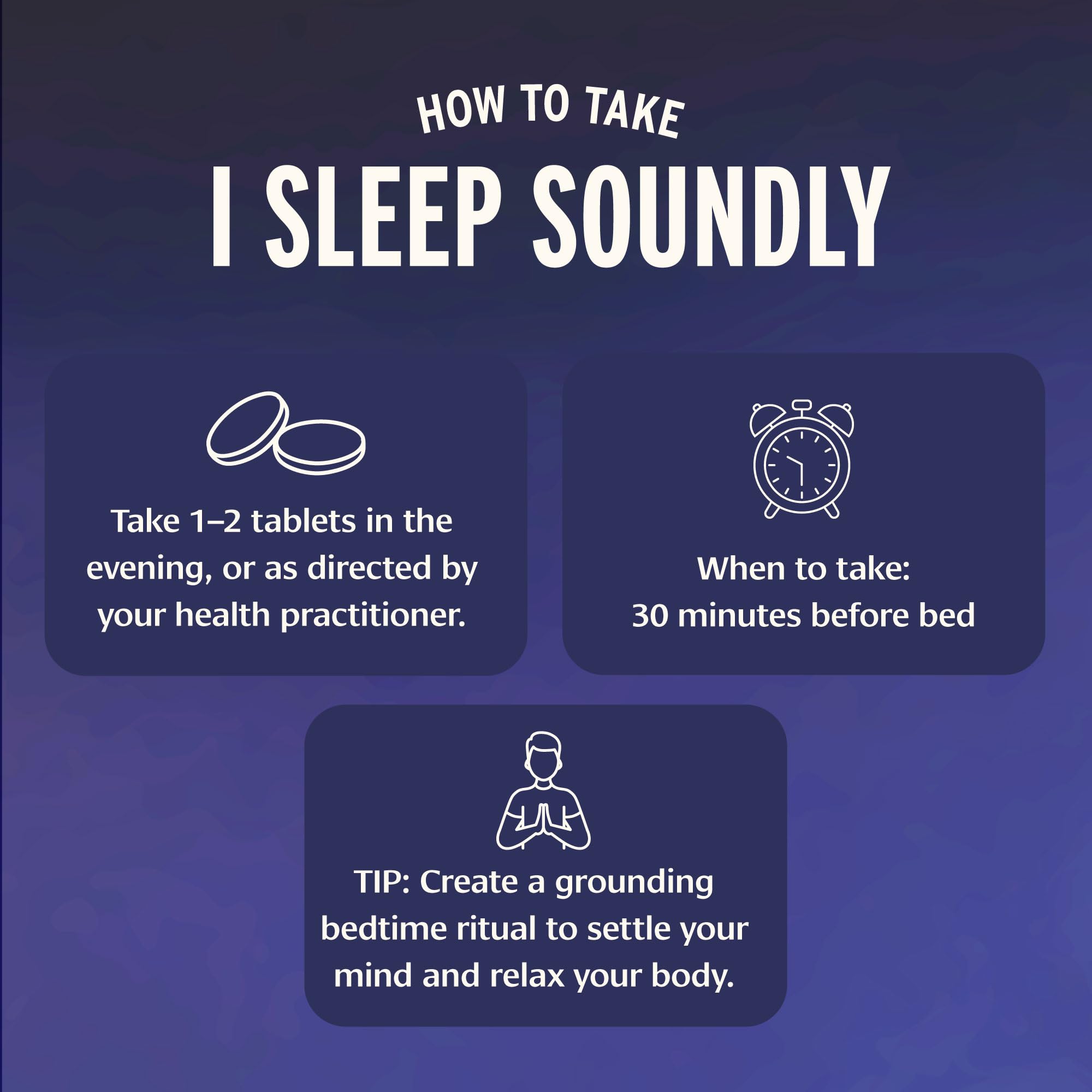 Banyan Botanicals I Sleep Soundly Sleep Supplement tablets close-up