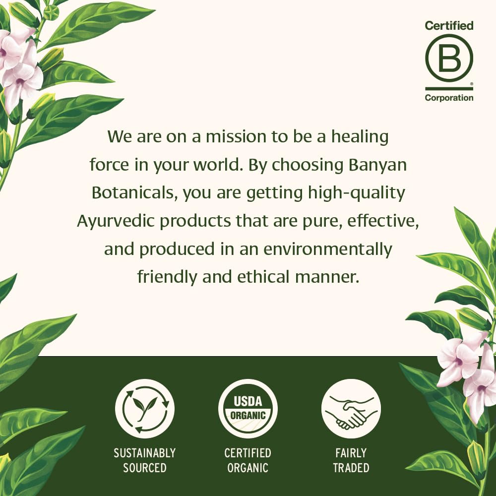Banyan Botanicals Licorice Root Lung Formula tablets in hand
