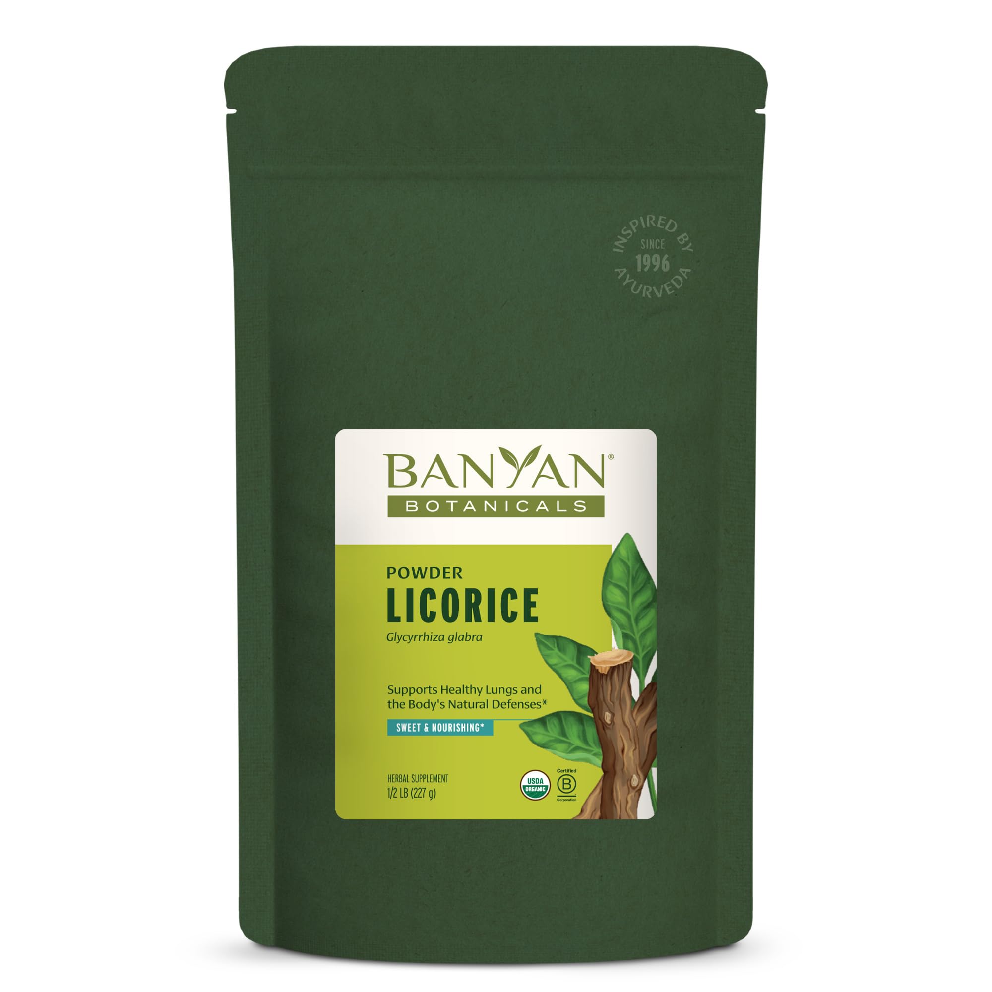 Banyan Botanicals Licorice Root Powder 227g front view