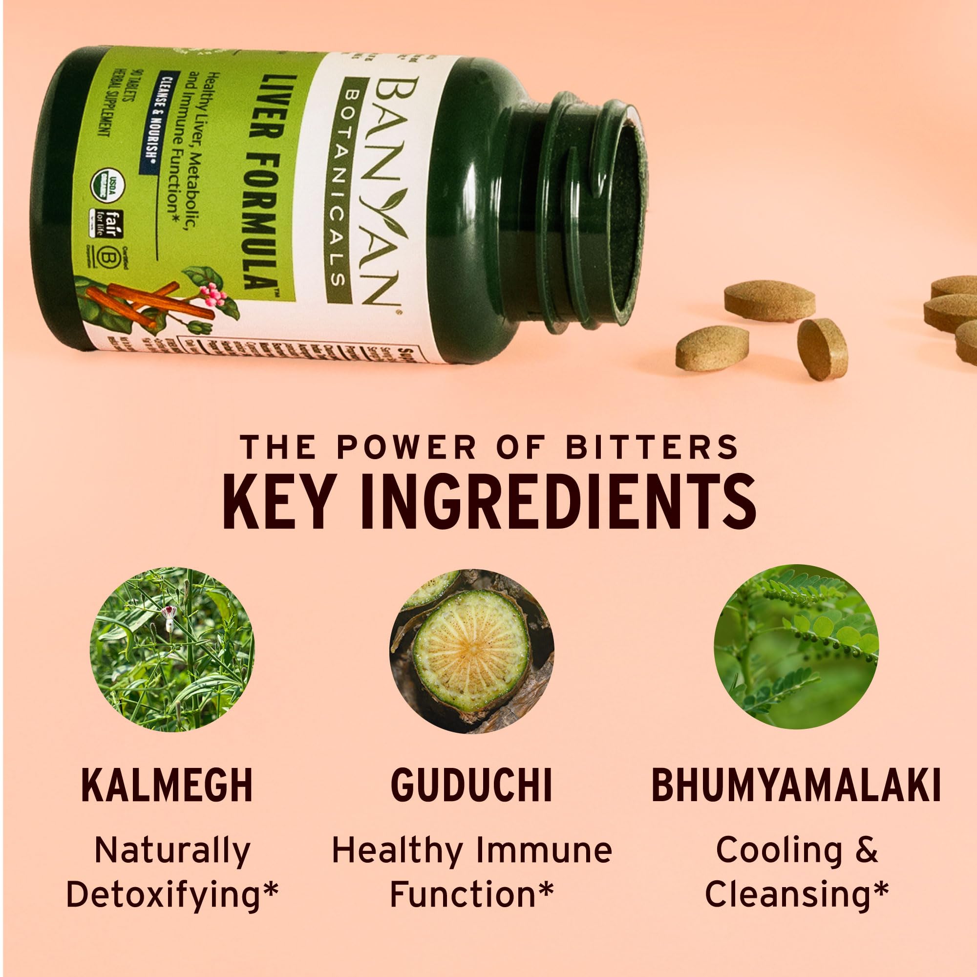 Banyan Botanicals Liver Formula 500mg tablets ingredients list