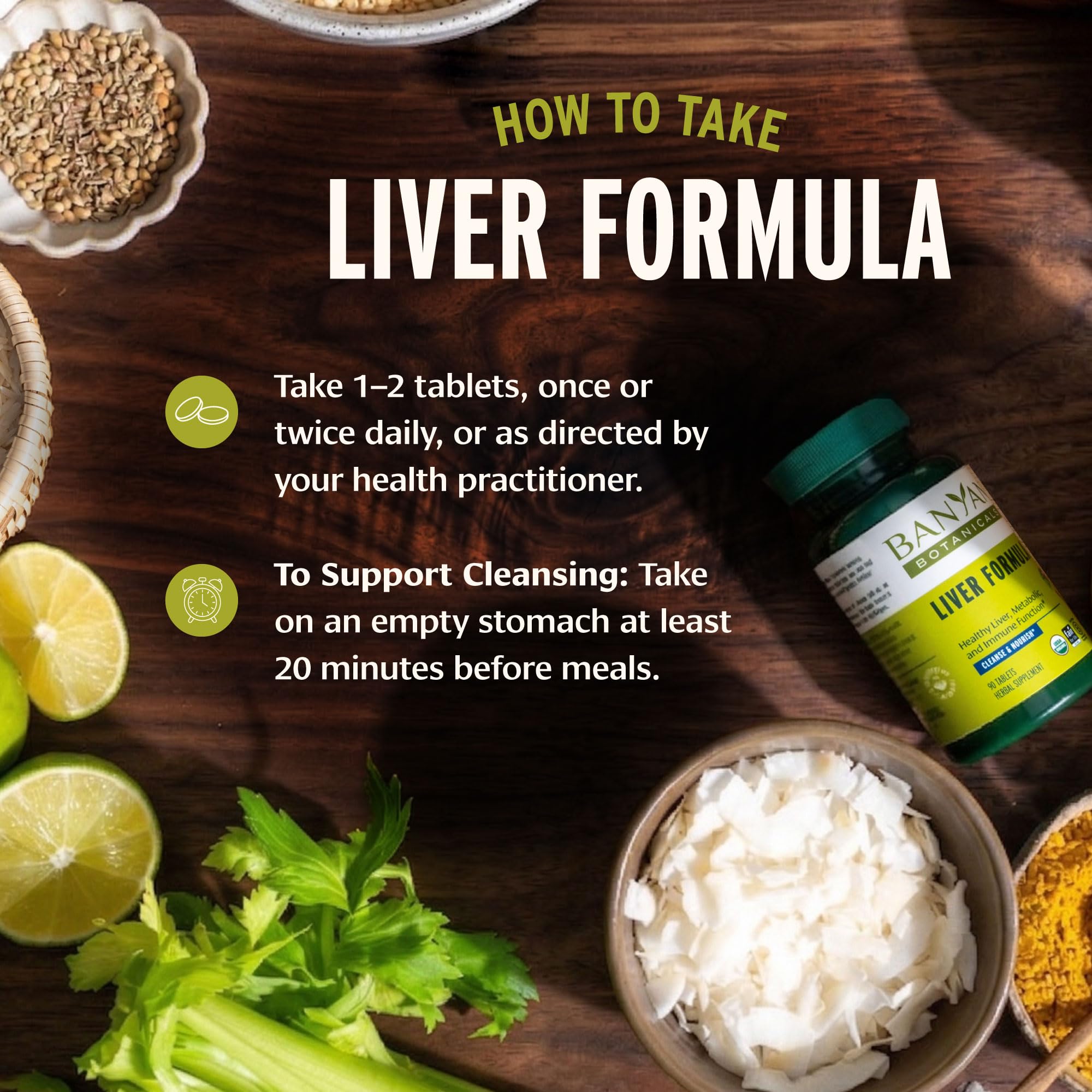 Banyan Botanicals Liver Formula 500mg tablets packaging