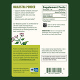 Banyan Botanicals Manjishtha Powder close-up of label