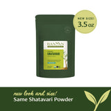 Banyan Botanicals Shatavari Root Powder scoop with powder