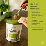 Banyan Botanicals support Adaptogens Organic Superfood Powder scoop