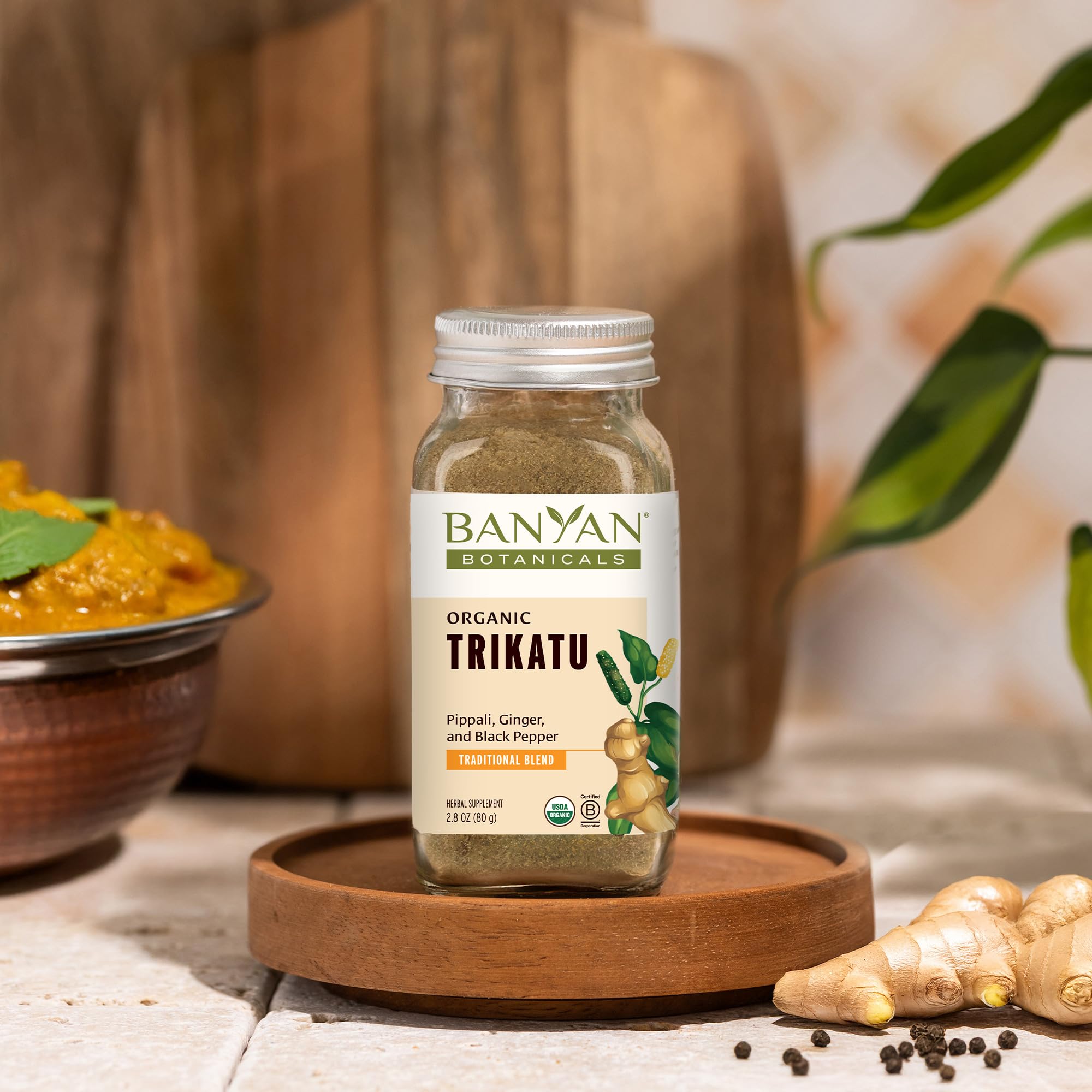 Banyan Botanicals Trikatu Powder 508g ingredients close-up