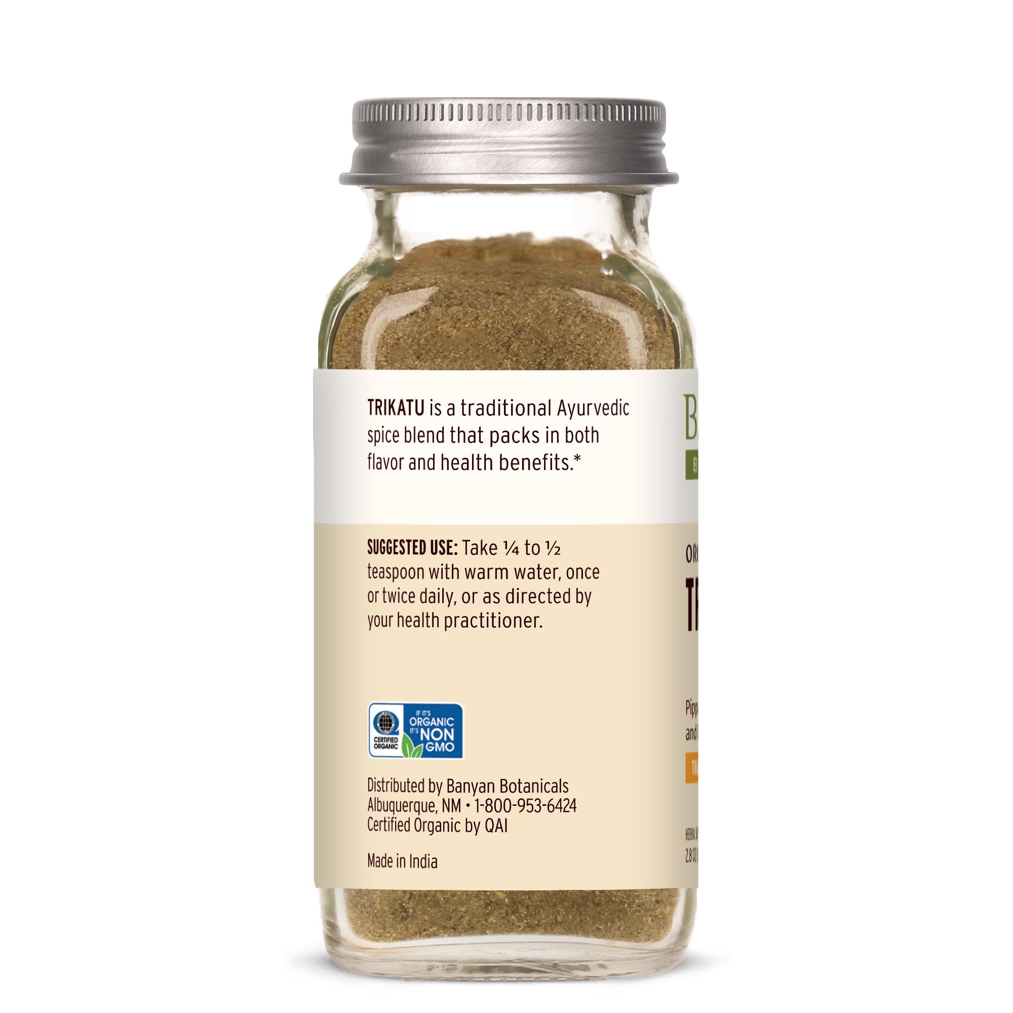 Banyan Botanicals Trikatu Powder 508g nutritional information