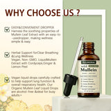 Bare Basics Mullein Liquid Drops 150g close-up of dropper