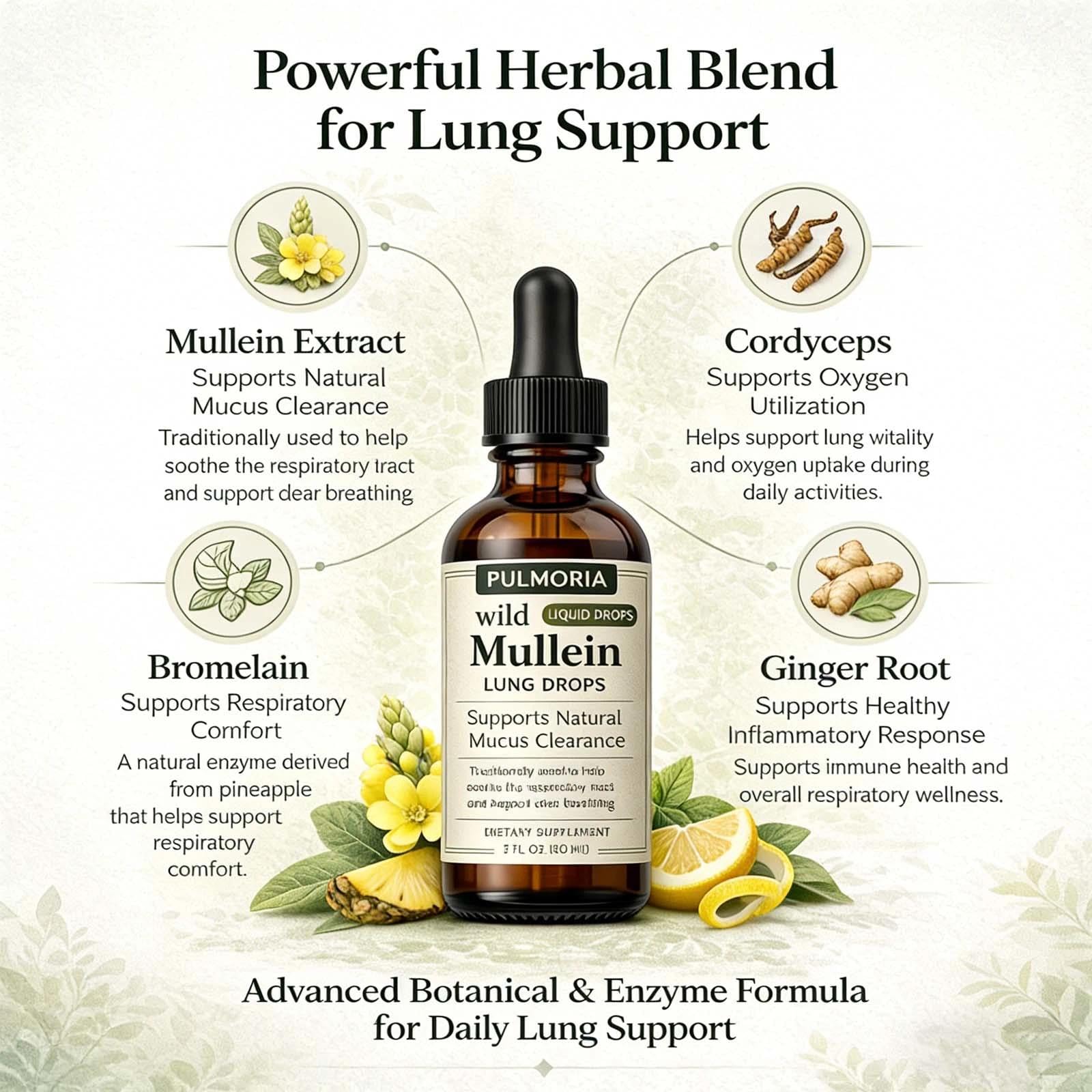 Bare Basics Mullein Liquid Drops 150g with dropper in use