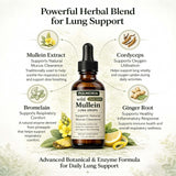 Bare Basics Mullein Liquid Drops 150g with dropper in use