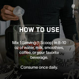 BARE PERFORMANCE NUTRITION Collagen Protein serving suggestion in a glass