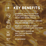 BARE PERFORMANCE NUTRITION Strong Omega Fish Oil Soft Gel capsule close-up