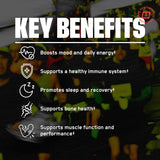BARE PERFORMANCE NUTRITION use Essentials capsules on a wooden surface