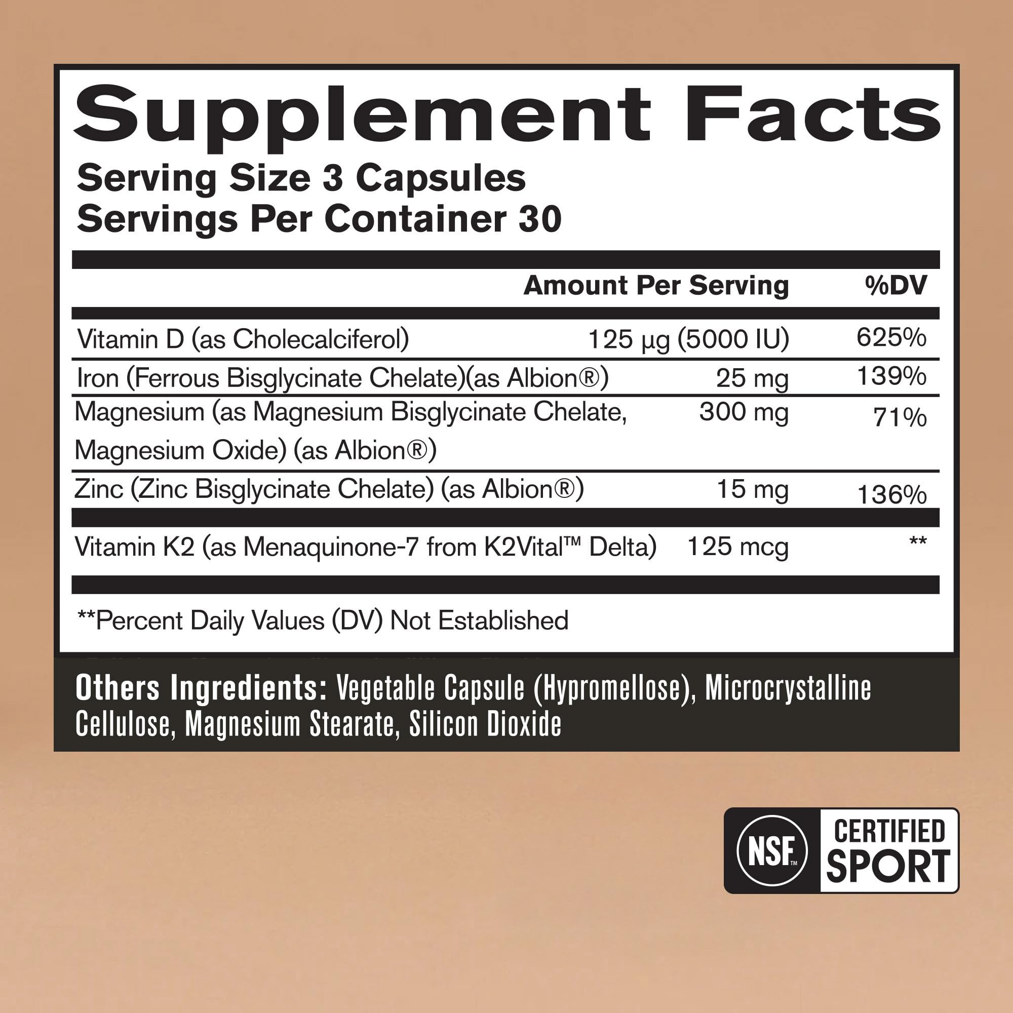 BARE PERFORMANCE NUTRITION use Essentials side view with label