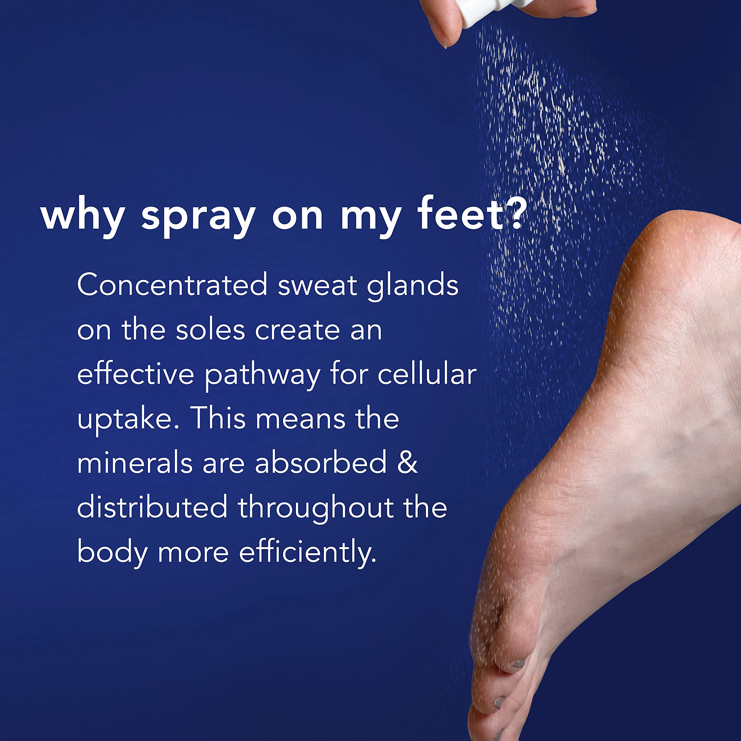 Barefoot Scientist Magnesium Sleep Spray packaging on a wooden surface