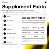 BareLabs Super C 1000mg Vitamin C capsules opened bottle