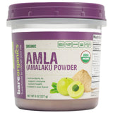 BareOrganics Amla Powder 8 Oz jar front view