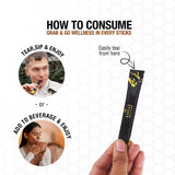 Bargad Shilajit Dark Chocolate Honey Sticks stick close-up