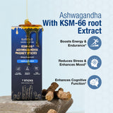 Bargad Shilajit Honey Stick being held outdoors