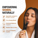 Bargad Shilajit Honey Sticks in a bowl with honey