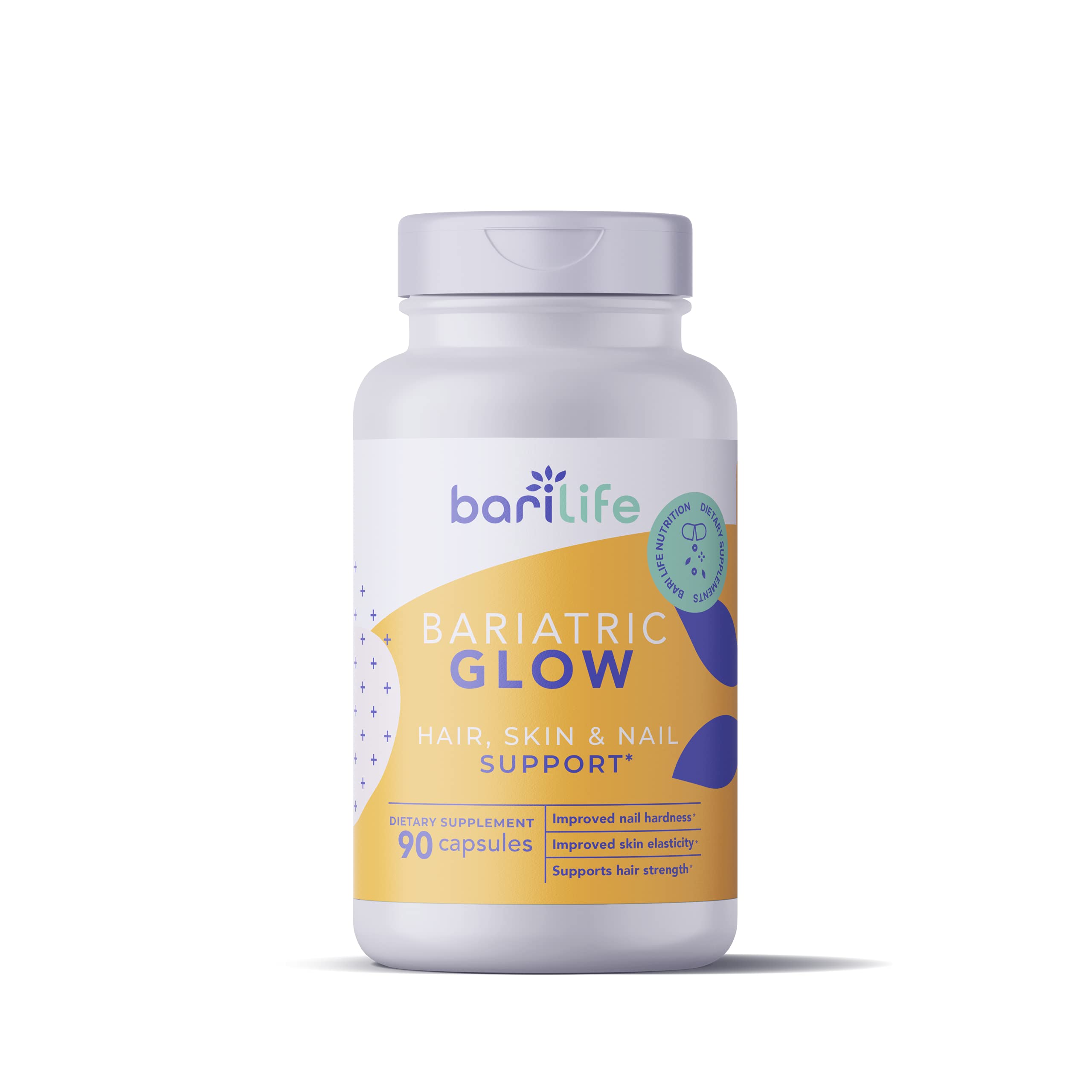 Bari Life Hair Growth Support Capsules on a wooden table