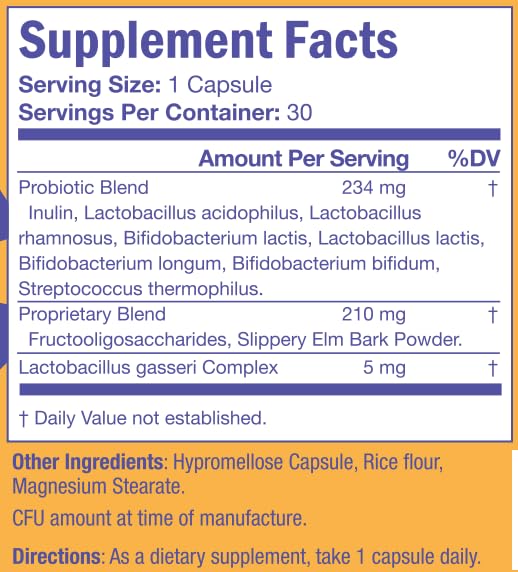 Bari Life Multi-Probiotics packaging side view