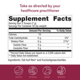 Bariatric Advantage Advanced Fiber Supplement 272g nutritional information