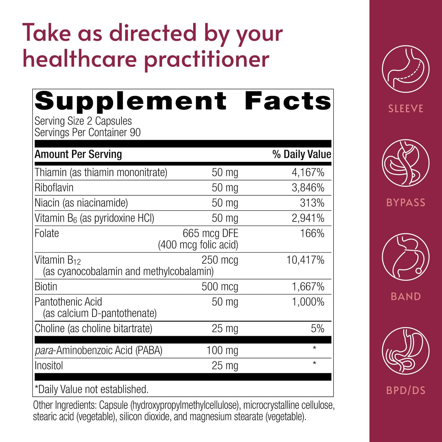 Bariatric Advantage B-Complex Multivitamin 90 capsules in packaging