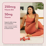 Bariatric Advantage B-Complex Multivitamin 90 capsules on a wooden table